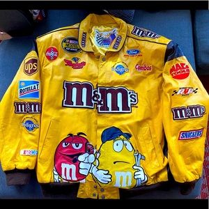 Jeff Hamilton Leather M&M’s NASCAR Jacket!
